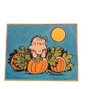 Vintage Rare 1971 Peanuts Linus Van Pelt Anri Thorens Wood Music Box Tested